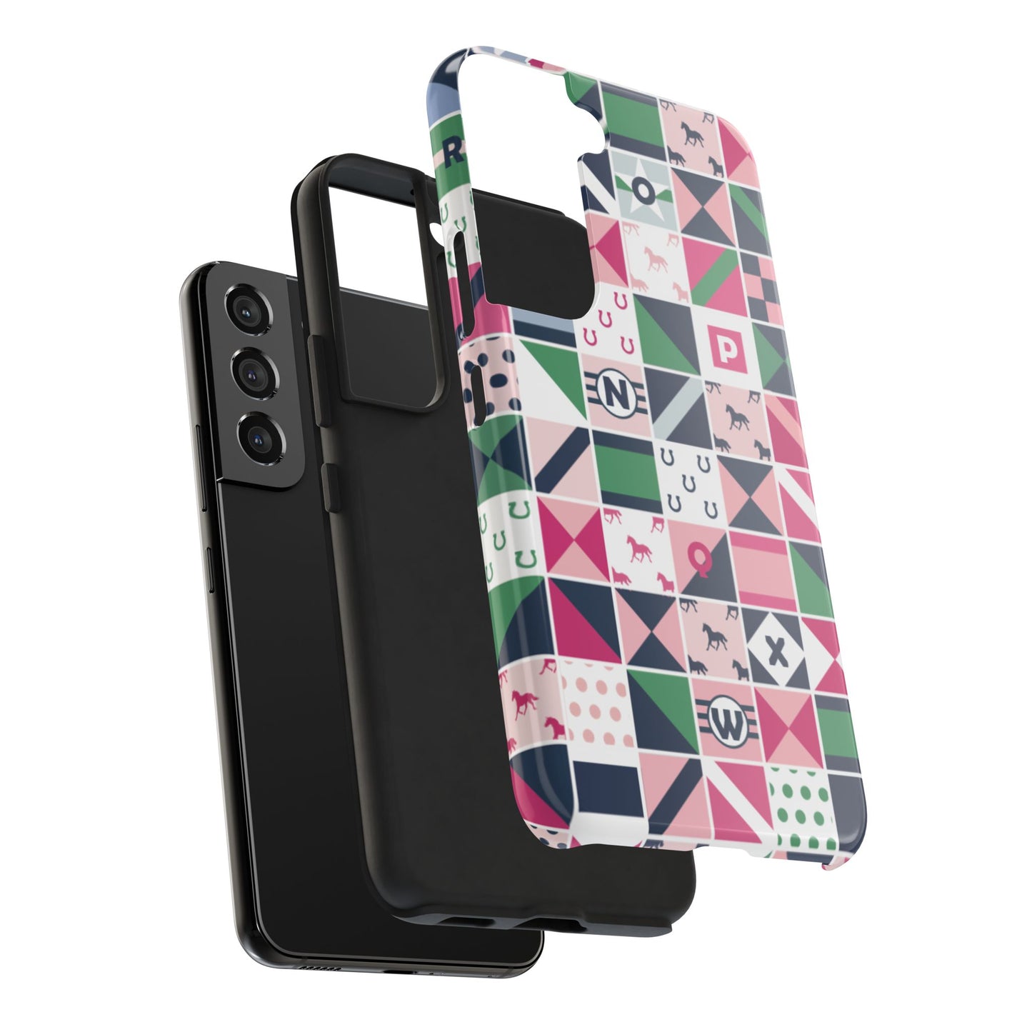 Equestrian Patchwork Tough Phone Case