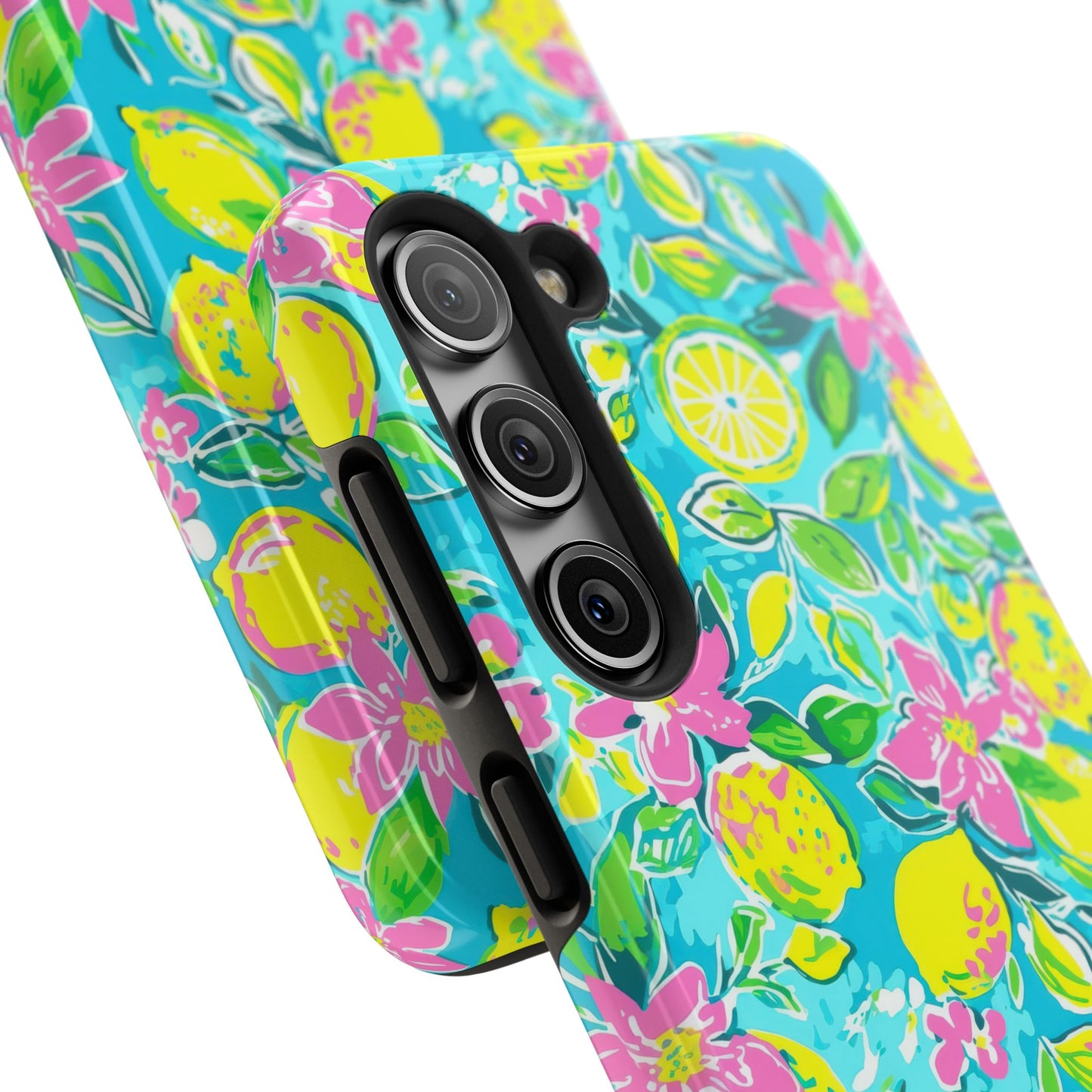 Lemon Floral Tough Phone Case