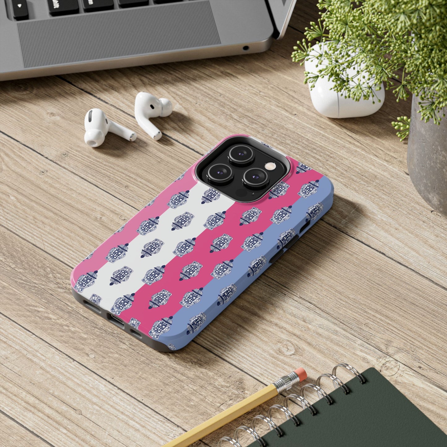 Ginger Jar Stripe Tough Phone Case