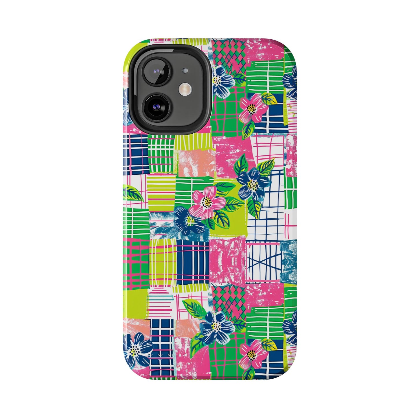 Tropical Madras Tough Phone Case