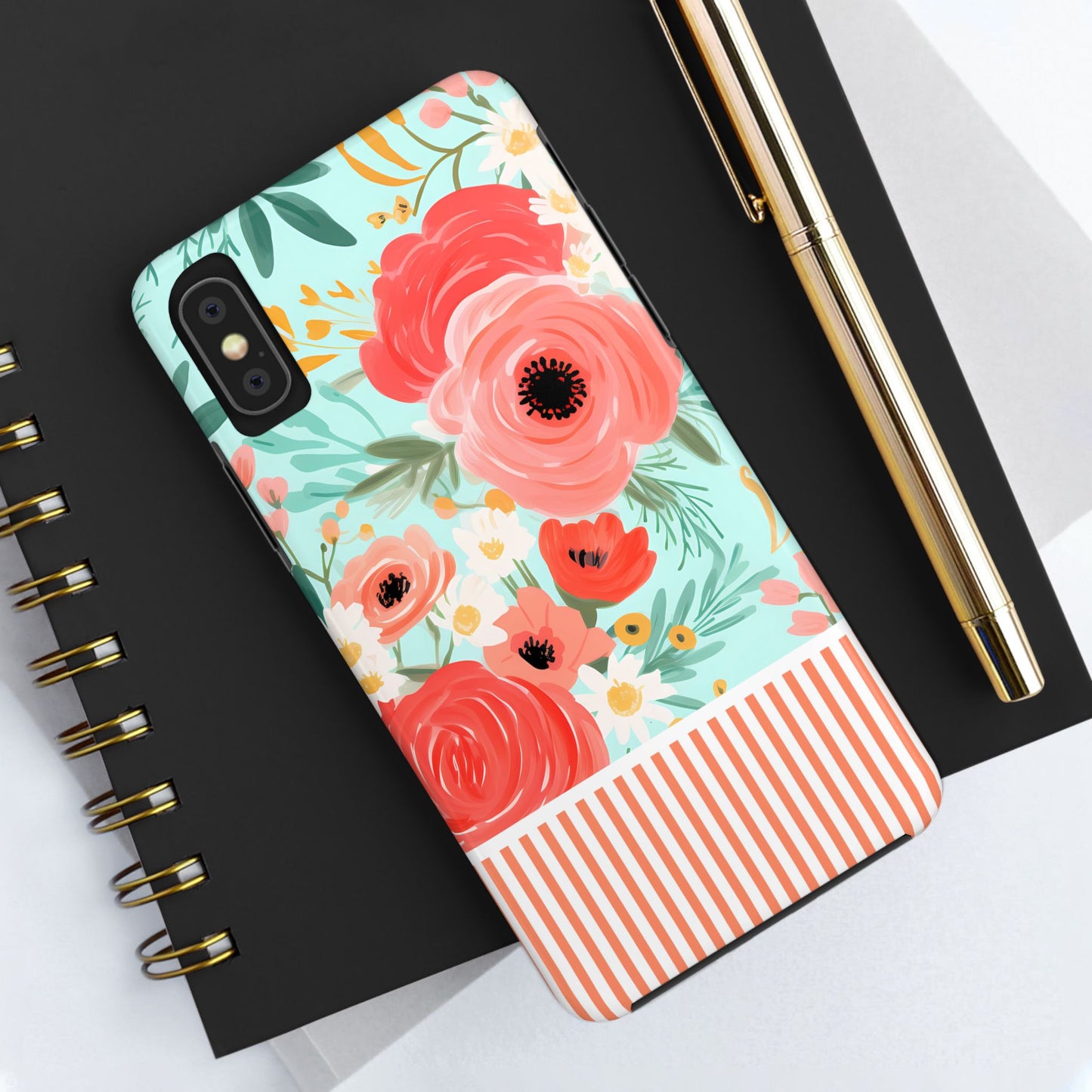 Coral FloralTough Phone Case