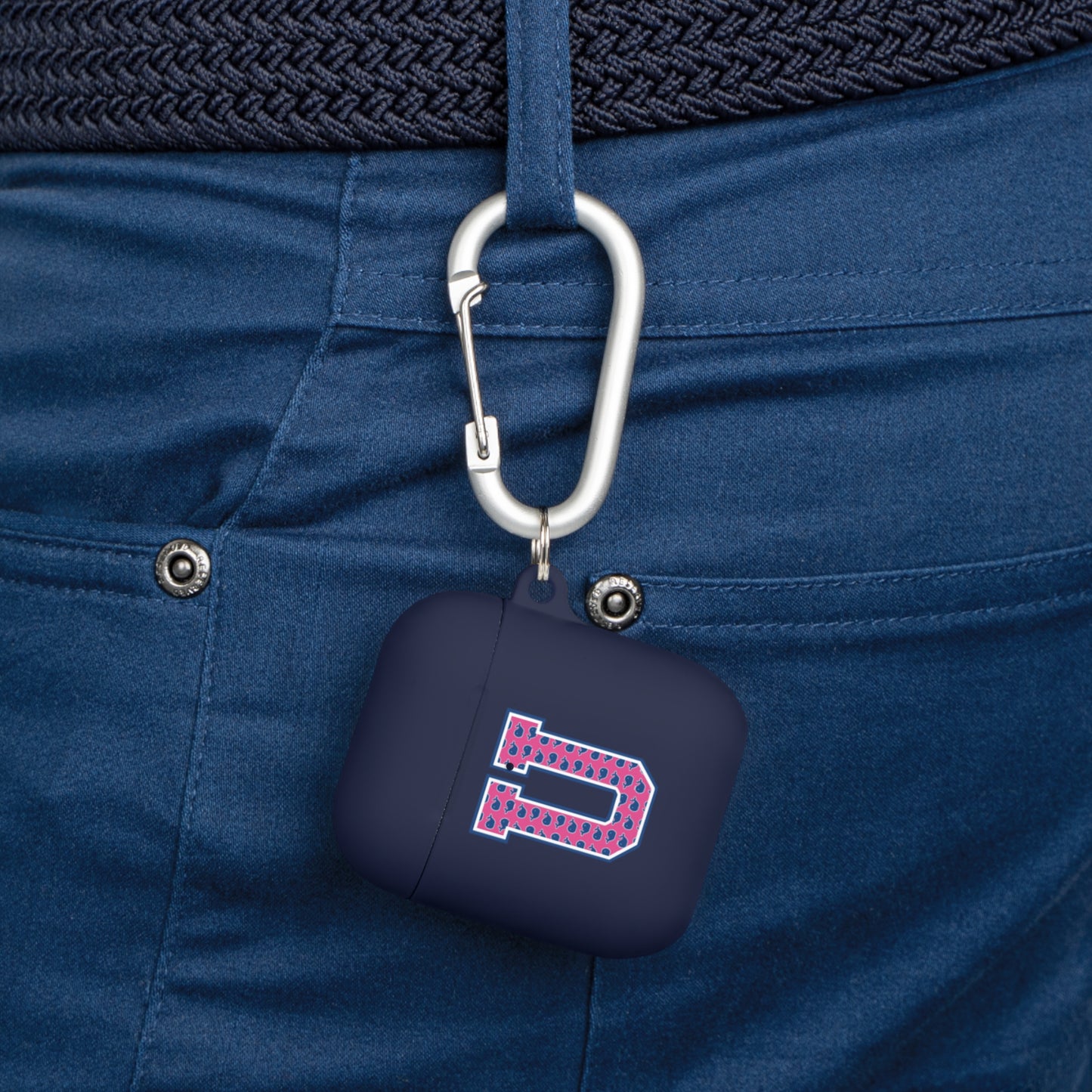 Preppy Letter U AirPods Case Cover
