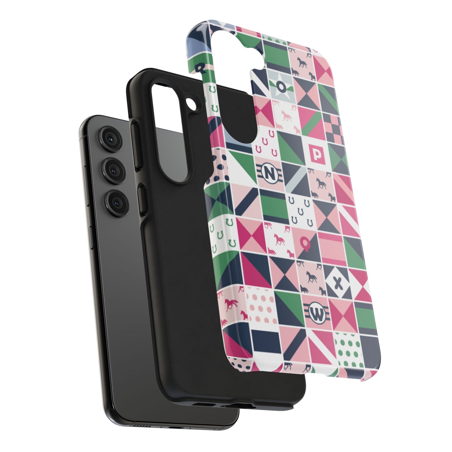 Equestrian Patchwork Tough Phone Case