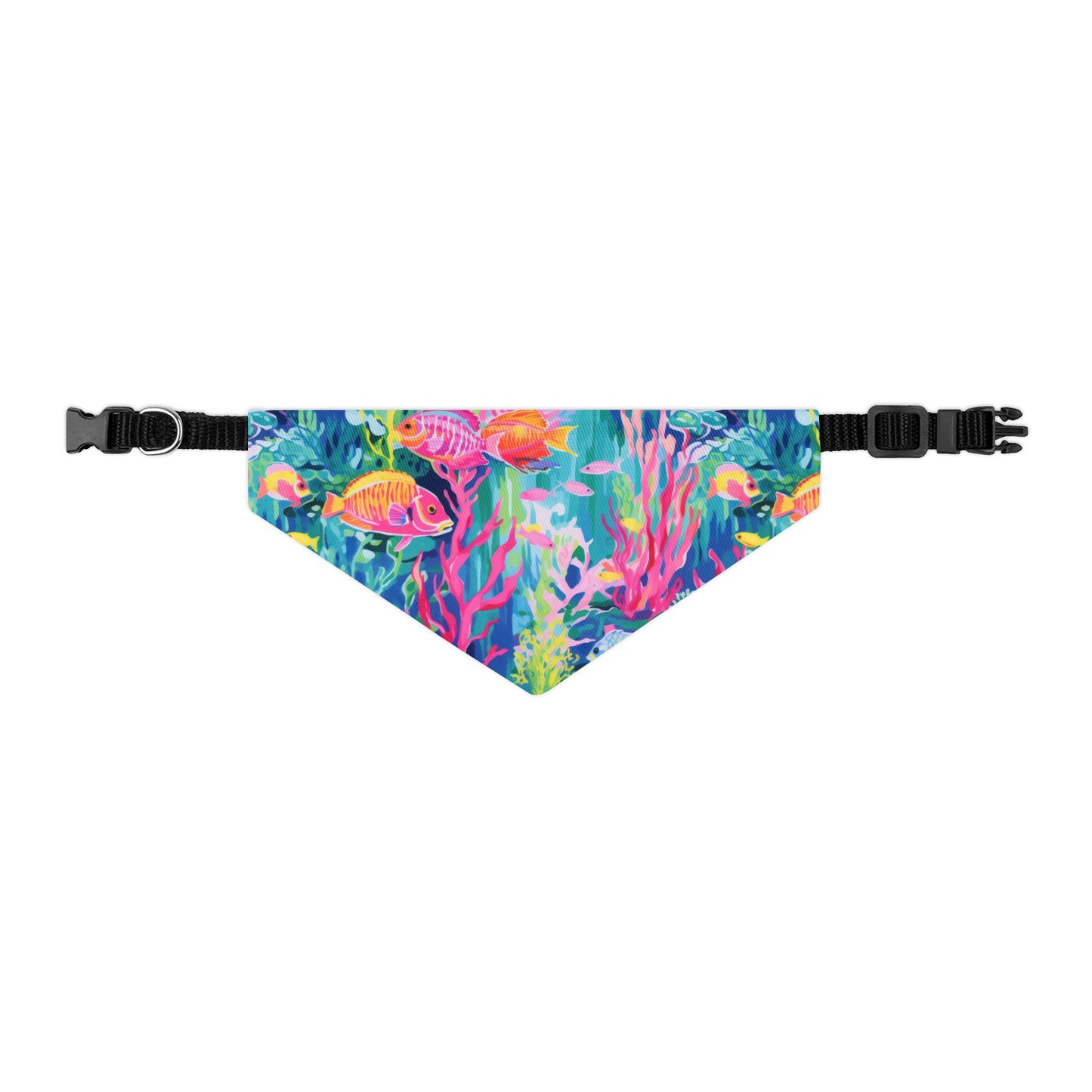 Watercolor Fish Pet Bandana Collar