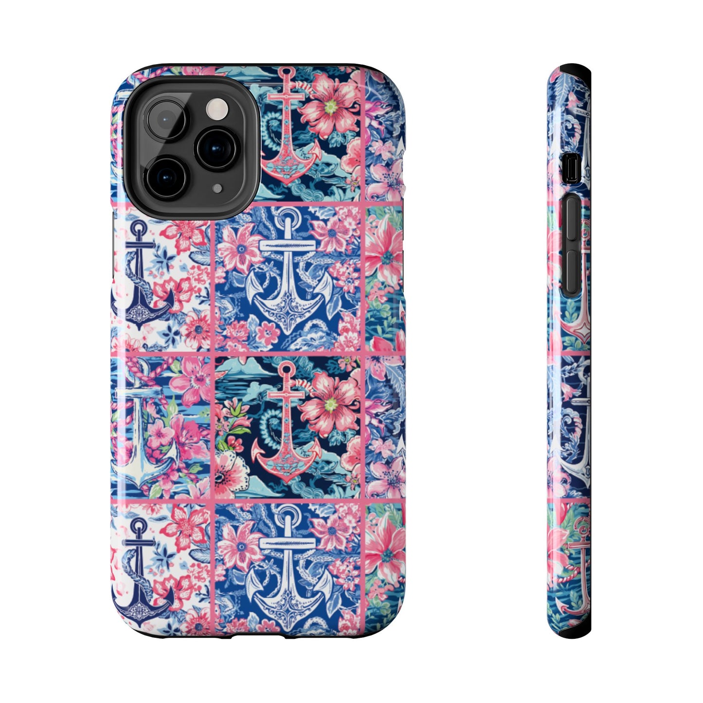 Floral Anchors Tough Phone Case