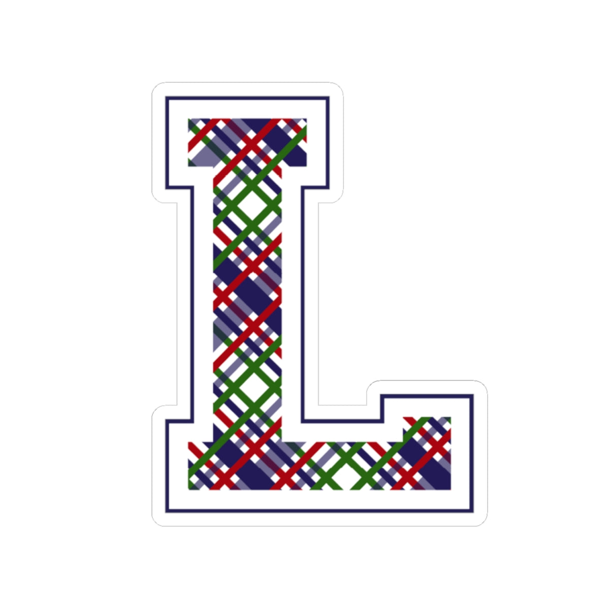 Equestrian Letter L Kiss Cut Sticker