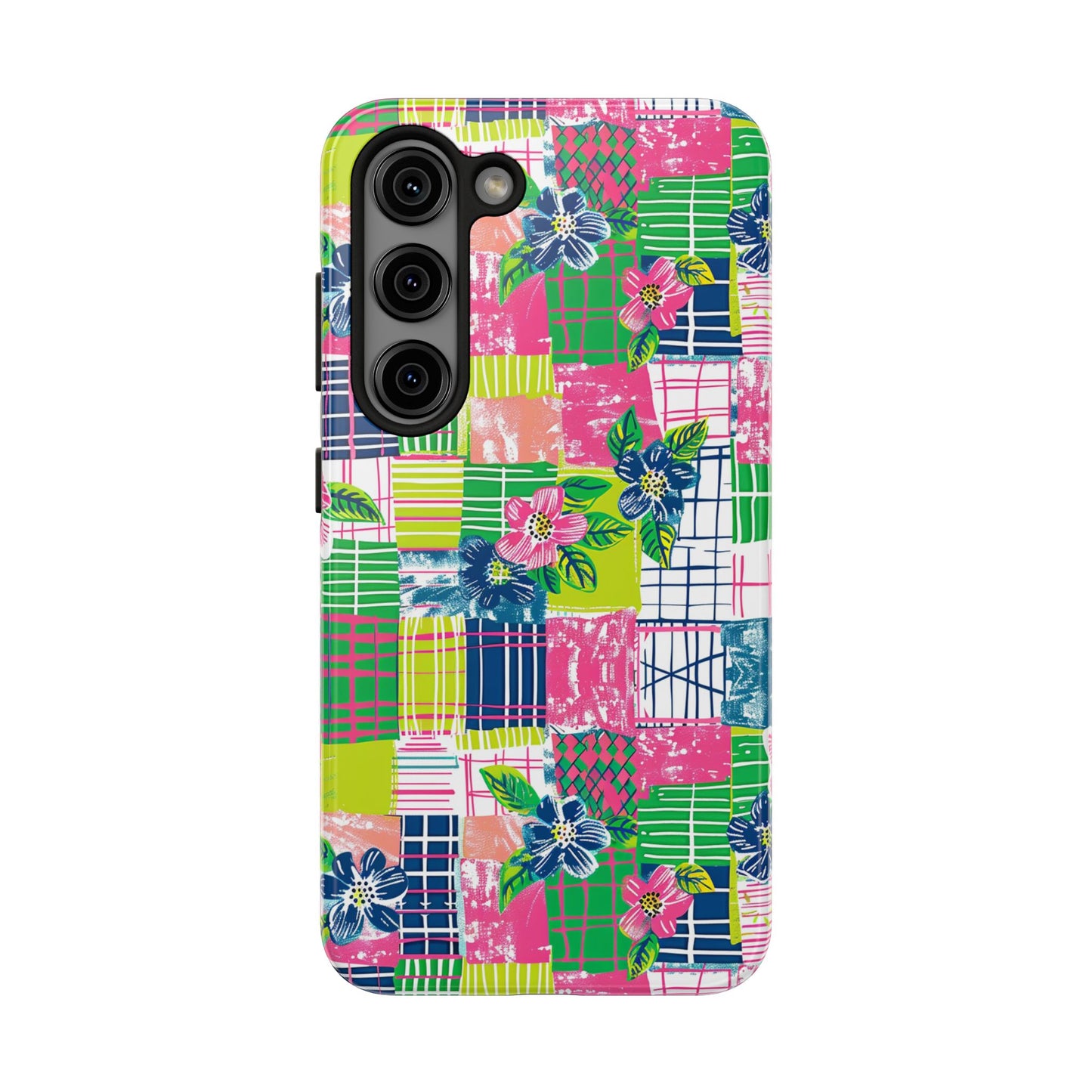 Tropical Madras Tough Phone Case