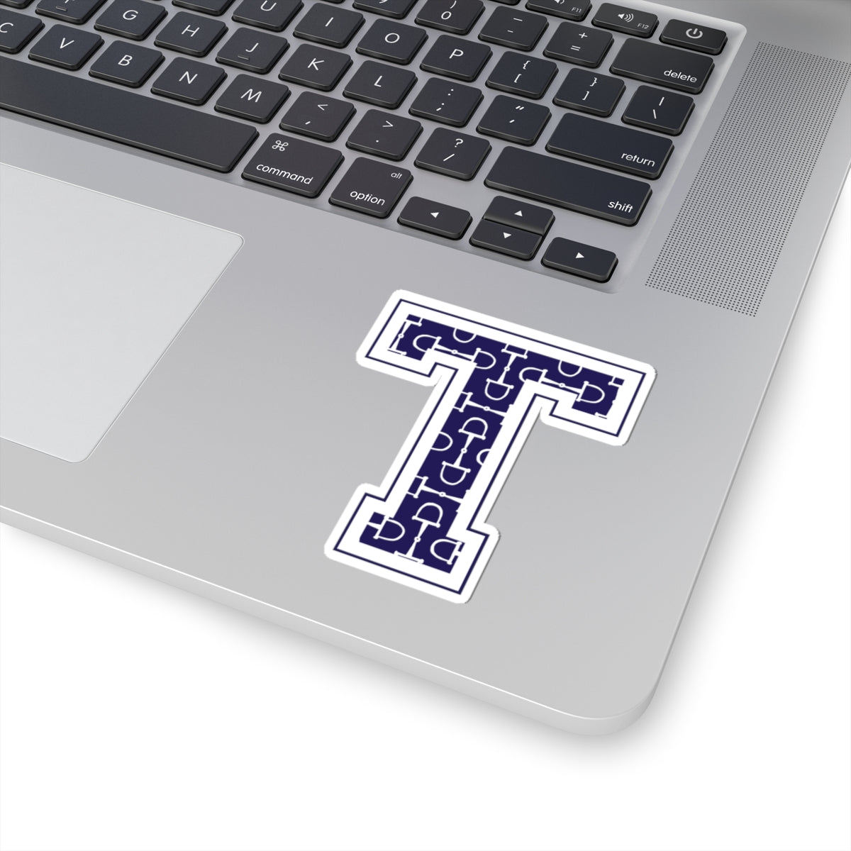 Equestrian Letter T Kiss Cut Sticker