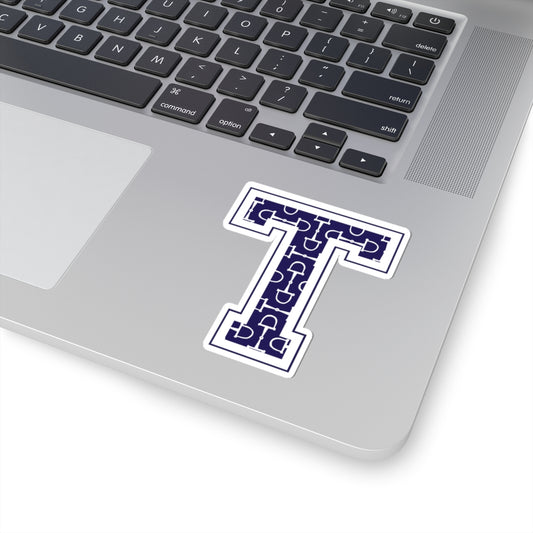 Equestrian Letter T Kiss Cut Sticker