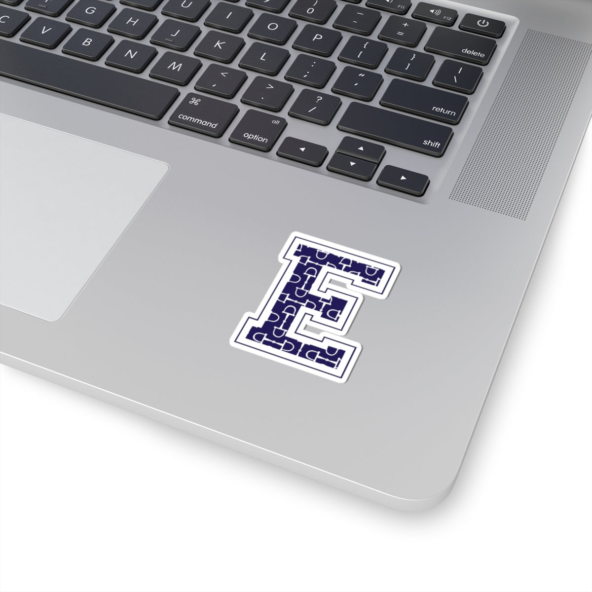 Equestrian Letter E Kiss Cut Sticker