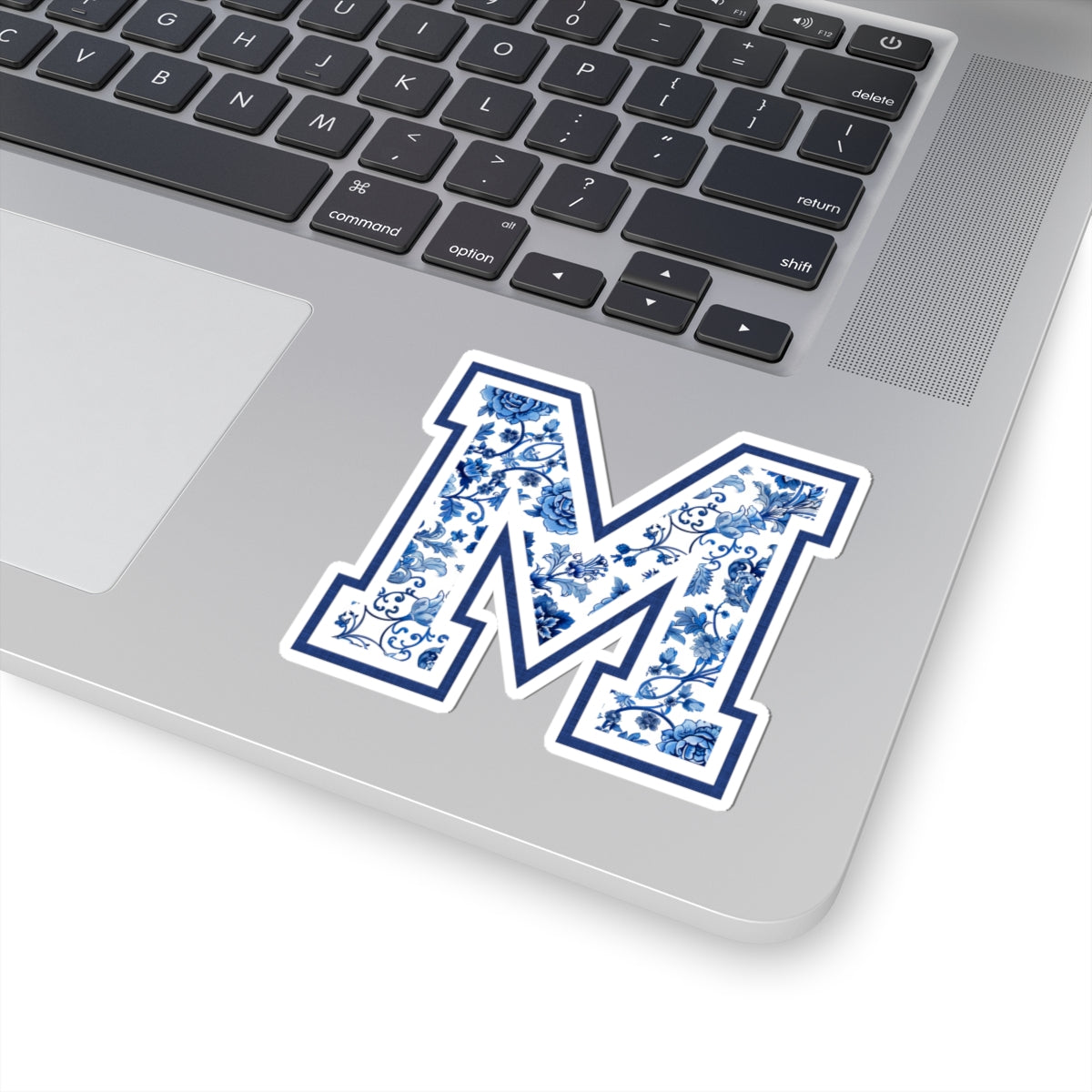 Chinoiserie Letter M Kiss Cut Sticker