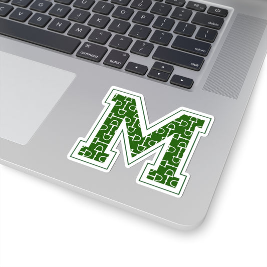 Equestrian Letter M Kiss Cut Sticker