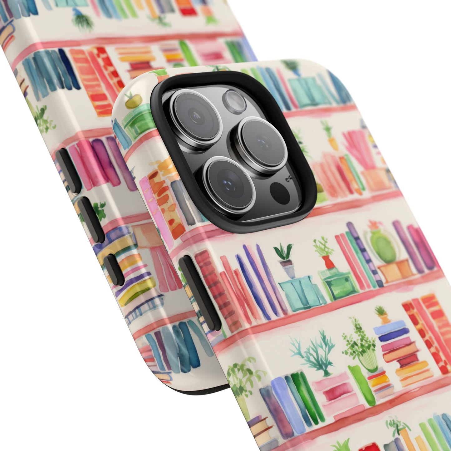 Colorful Bookshelf Tough Phone Cases