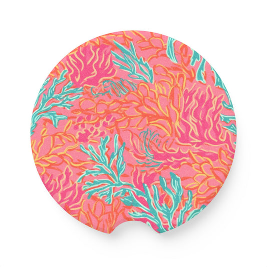 Coral Soapstone Car Coaster