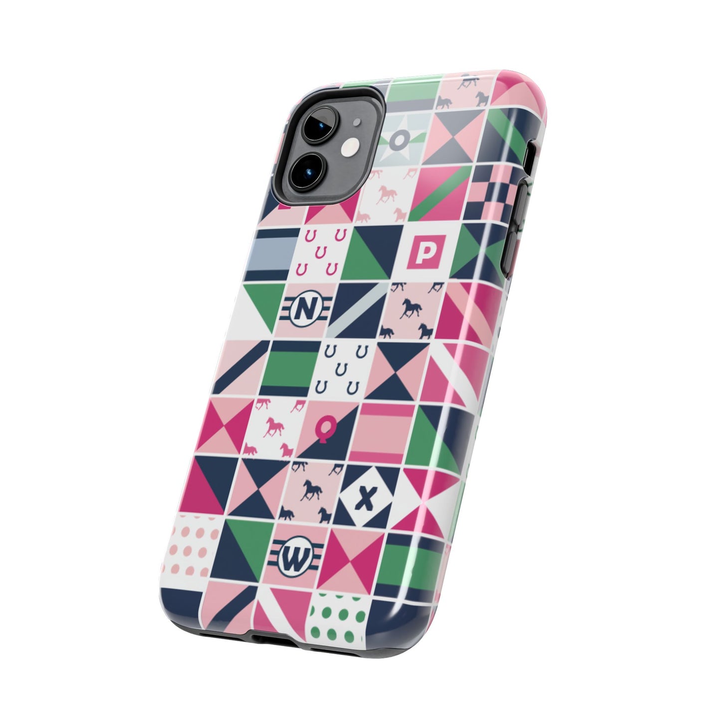 Equestrian Patchwork Tough Phone Case