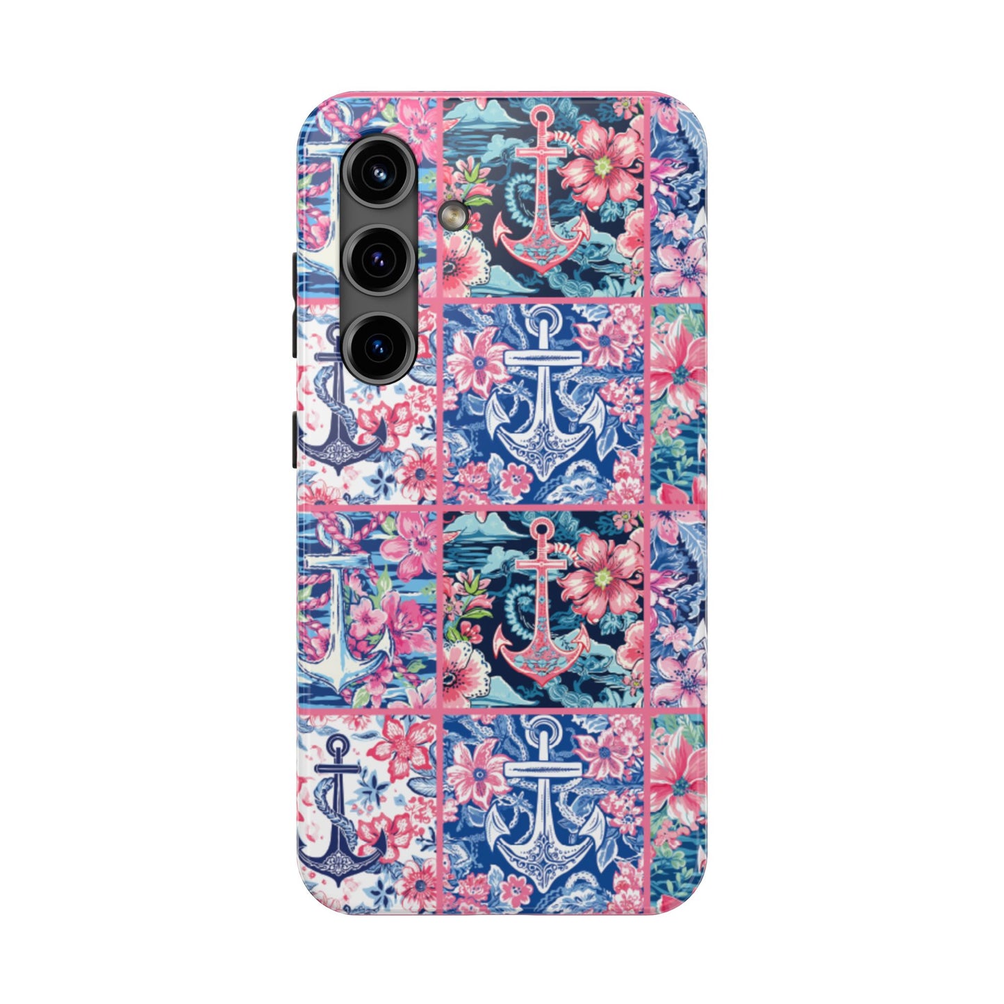 Floral Anchors Tough Phone Case