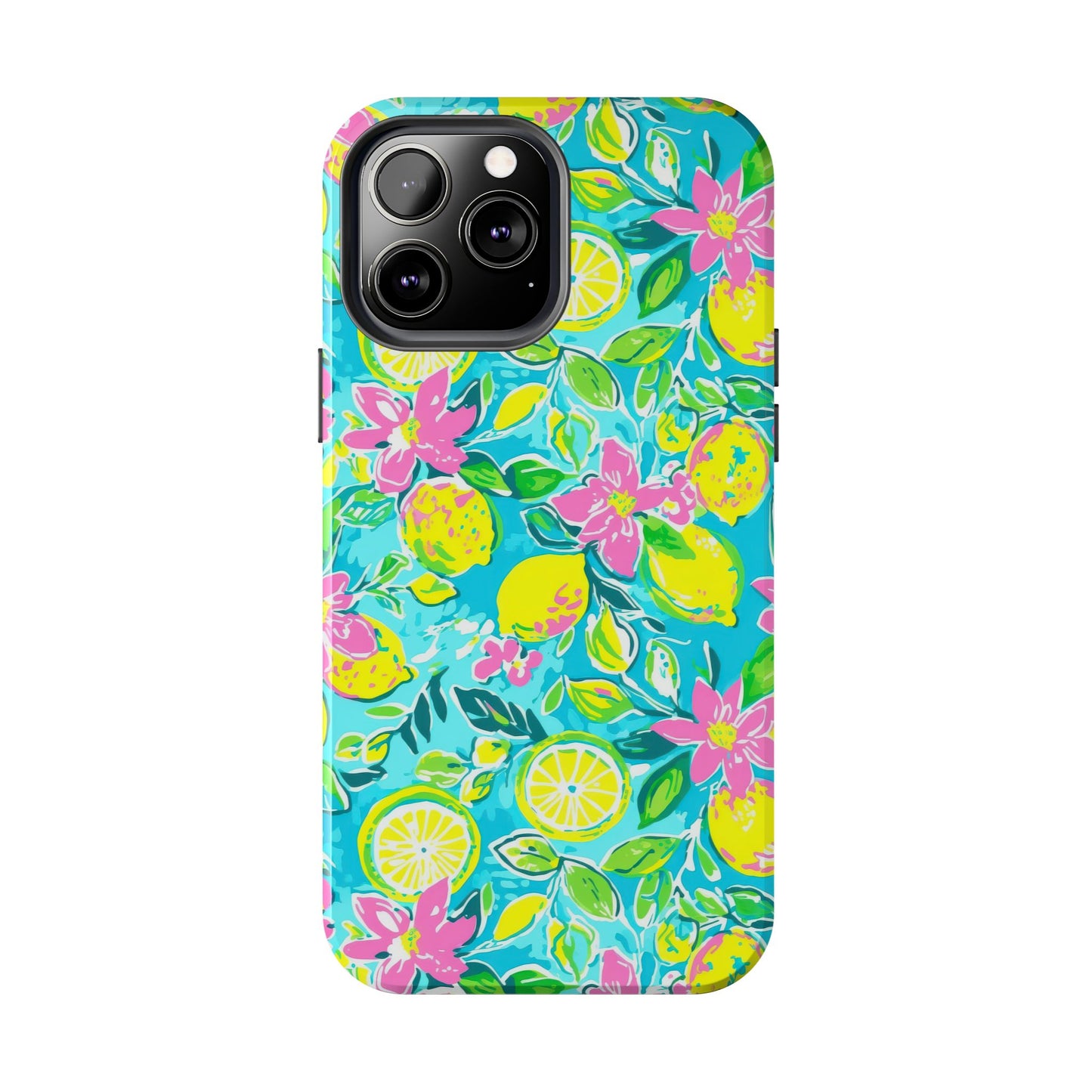 Lemon Floral Tough Phone Case