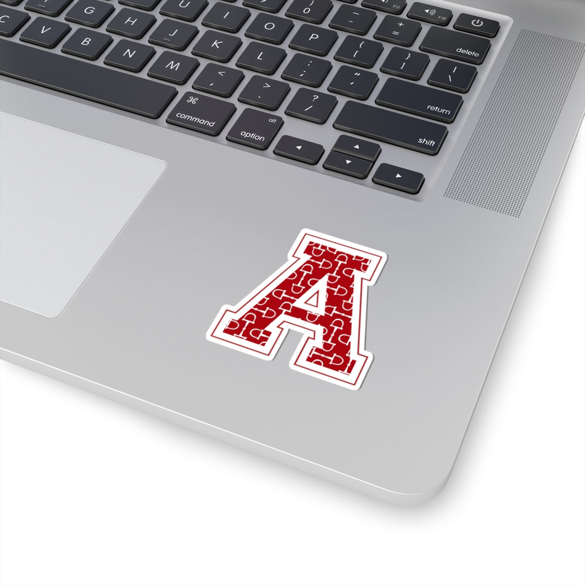 Equestrian Letter A Kiss Cut Sticker