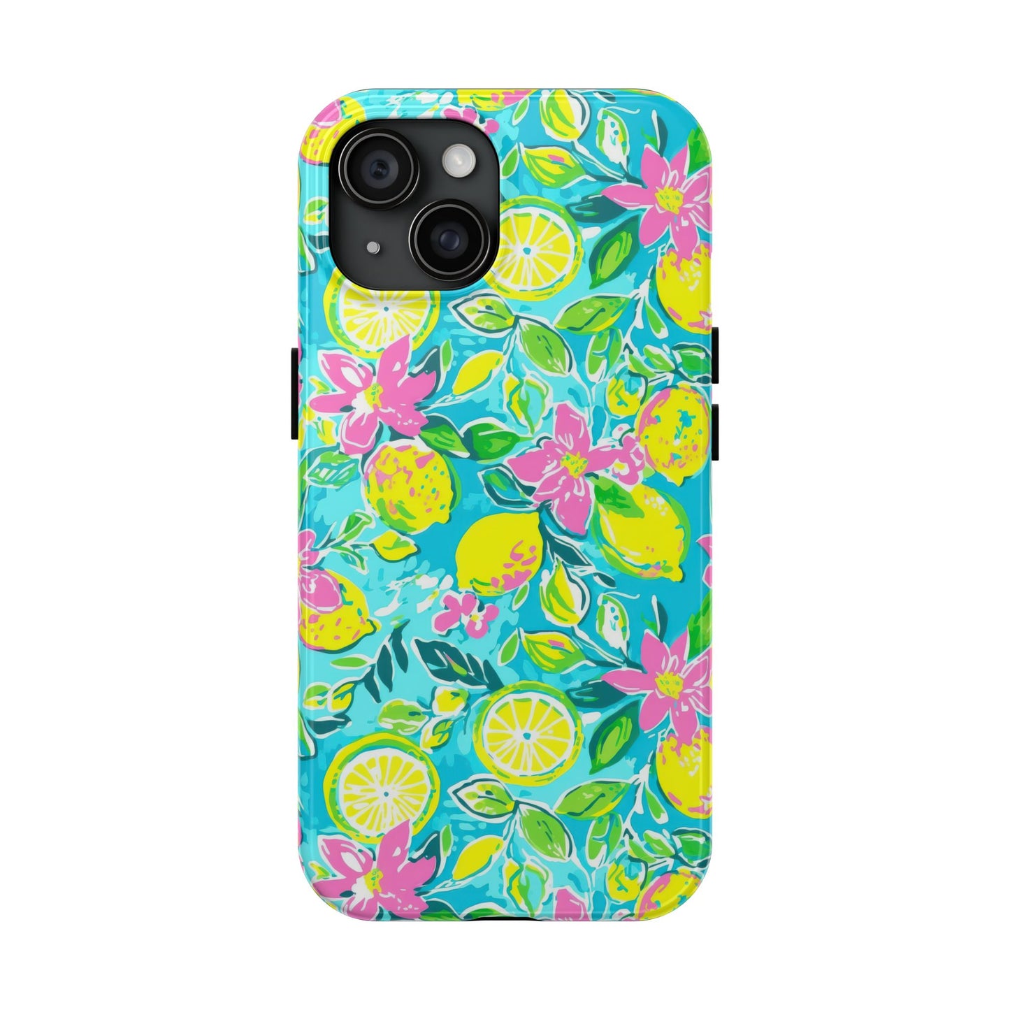 Lemon Floral Tough Phone Case