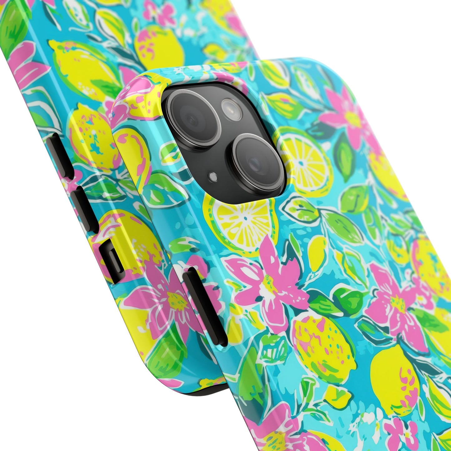 Lemon Floral Tough Phone Case