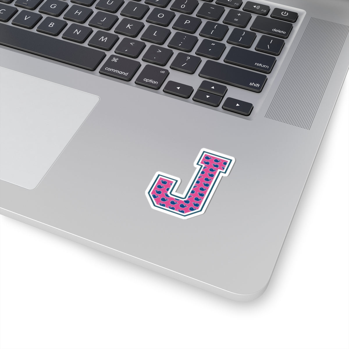Preppy Letter J Kiss Cut Sticker