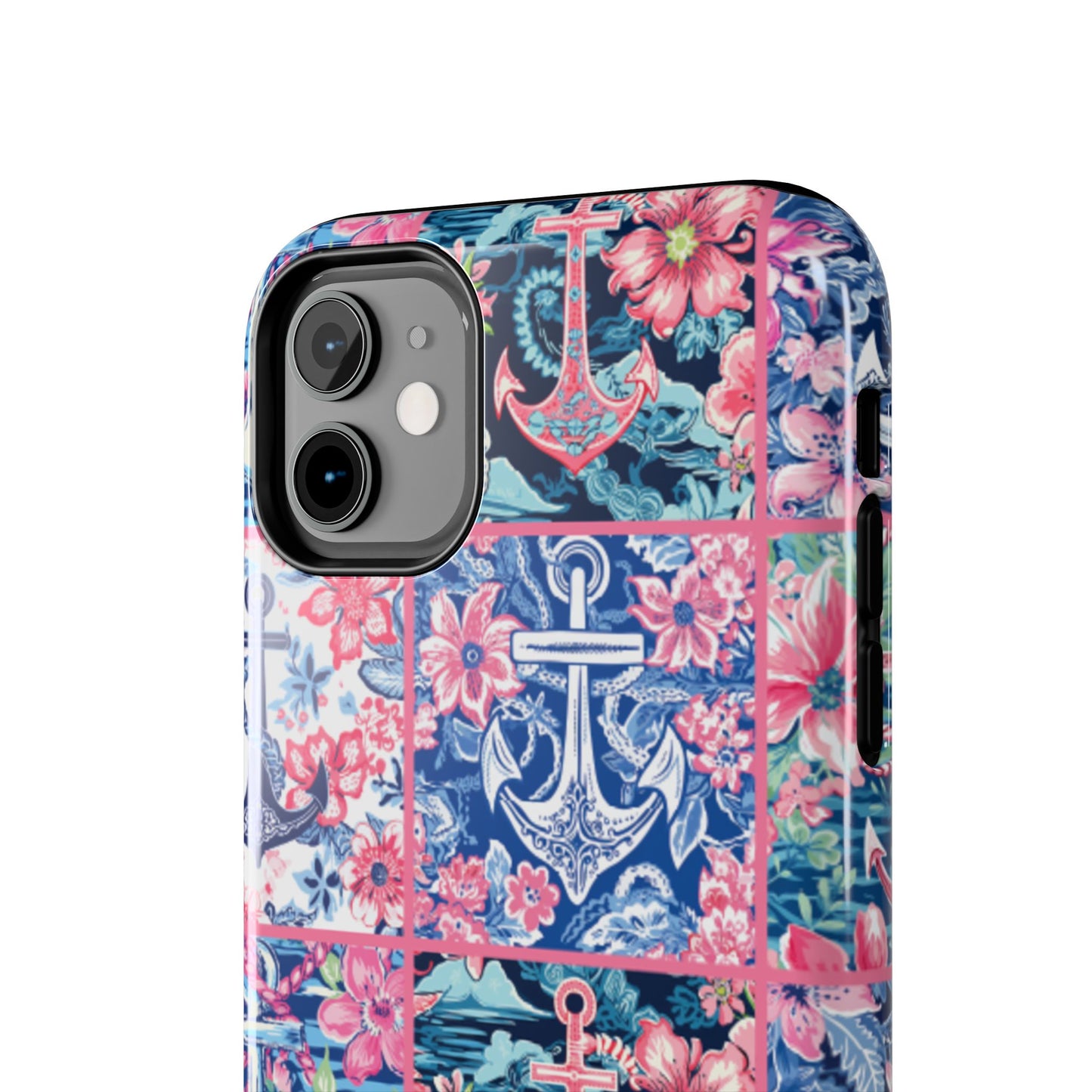 Floral Anchors Tough Phone Case
