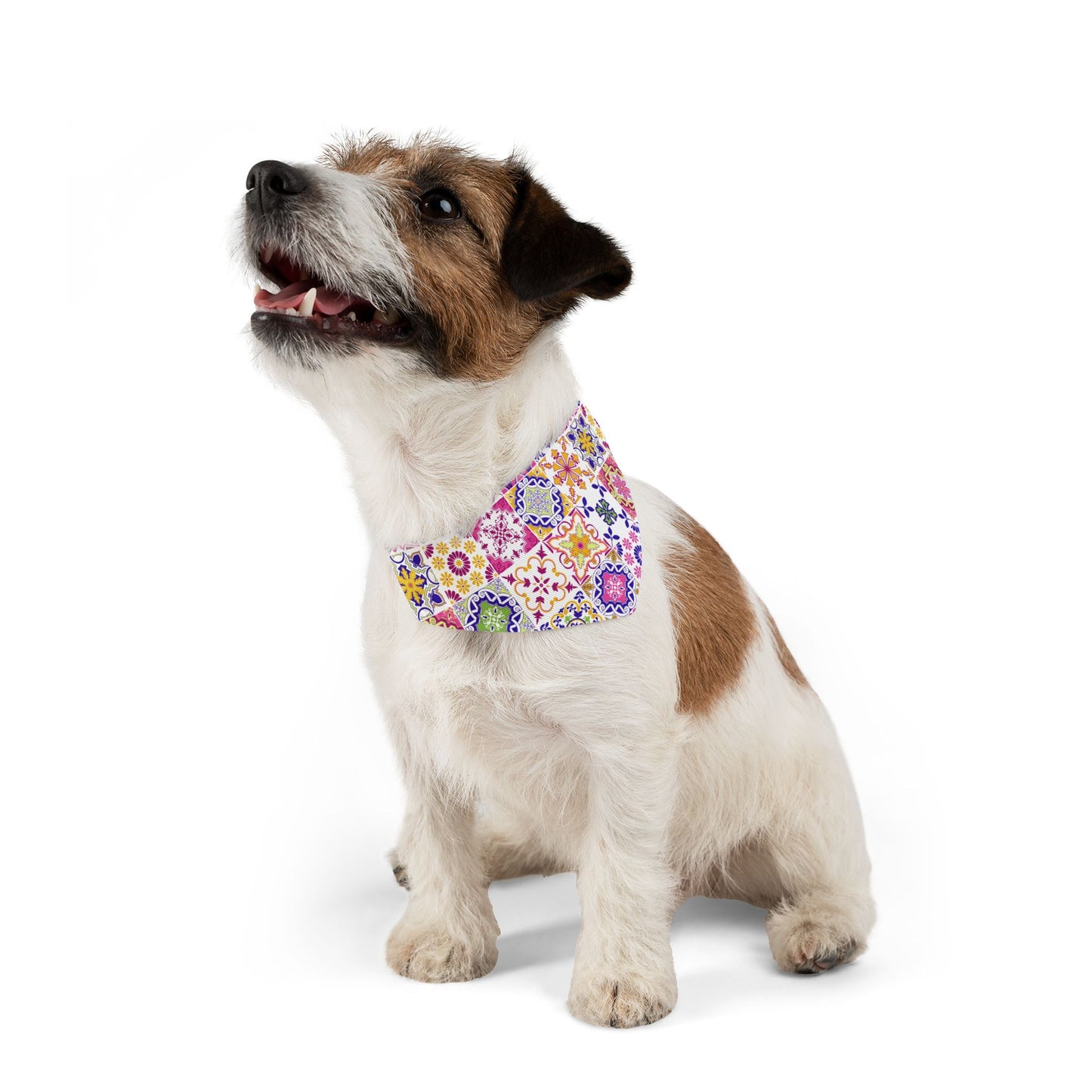 Tiled Pet Bandana Collar