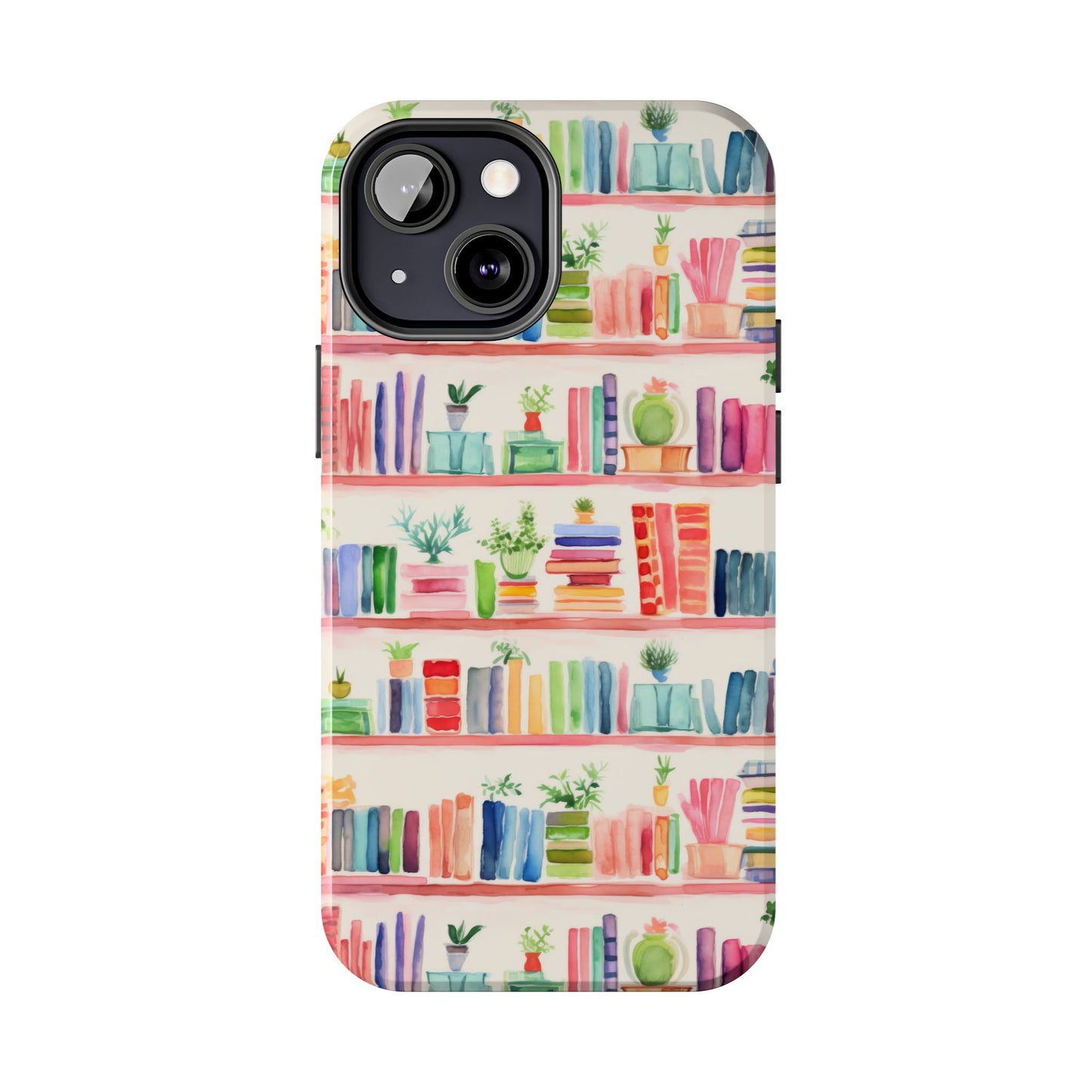 Colorful Bookshelf Tough Phone Cases