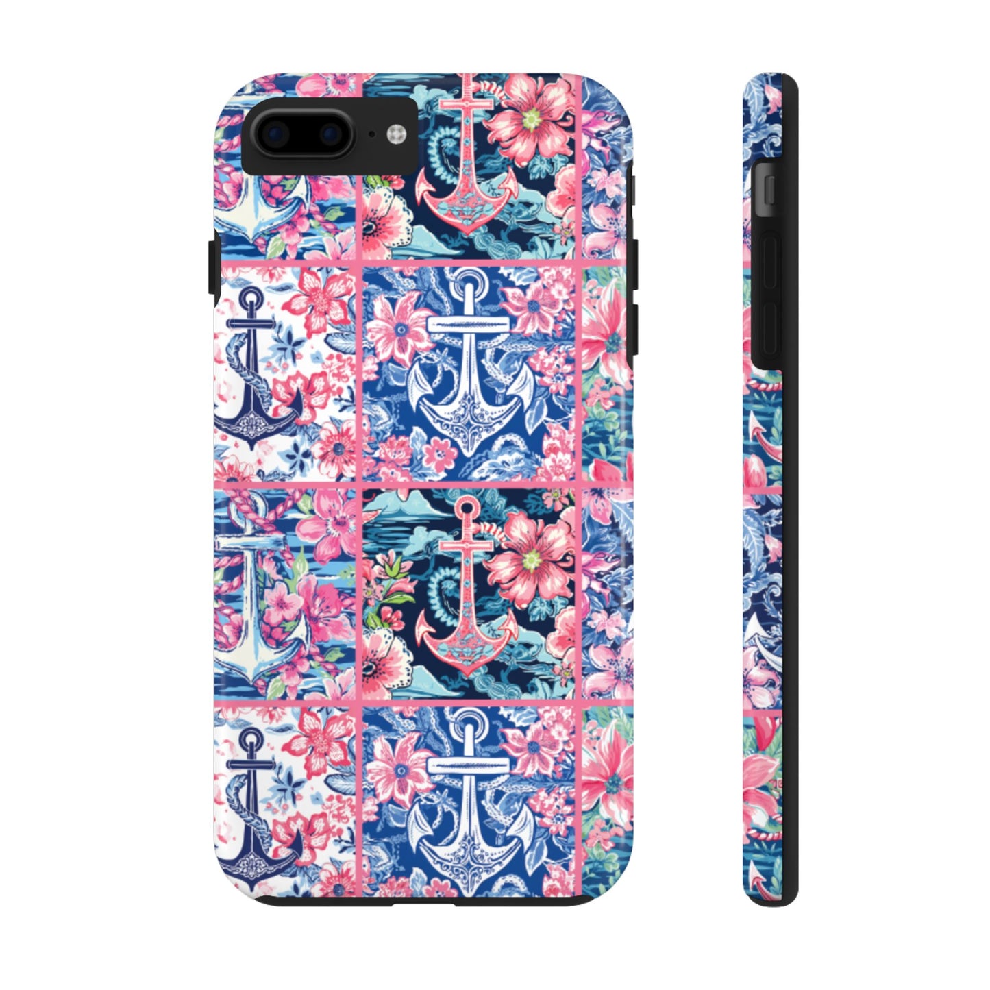 Floral Anchors Tough Phone Case