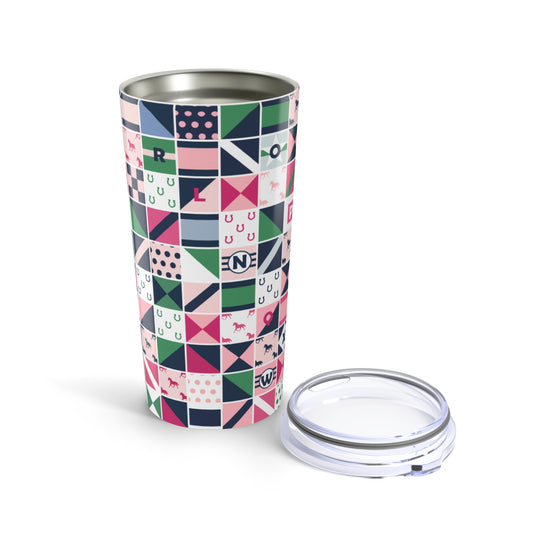 Equestrian Patchwork 20oz Tumbler