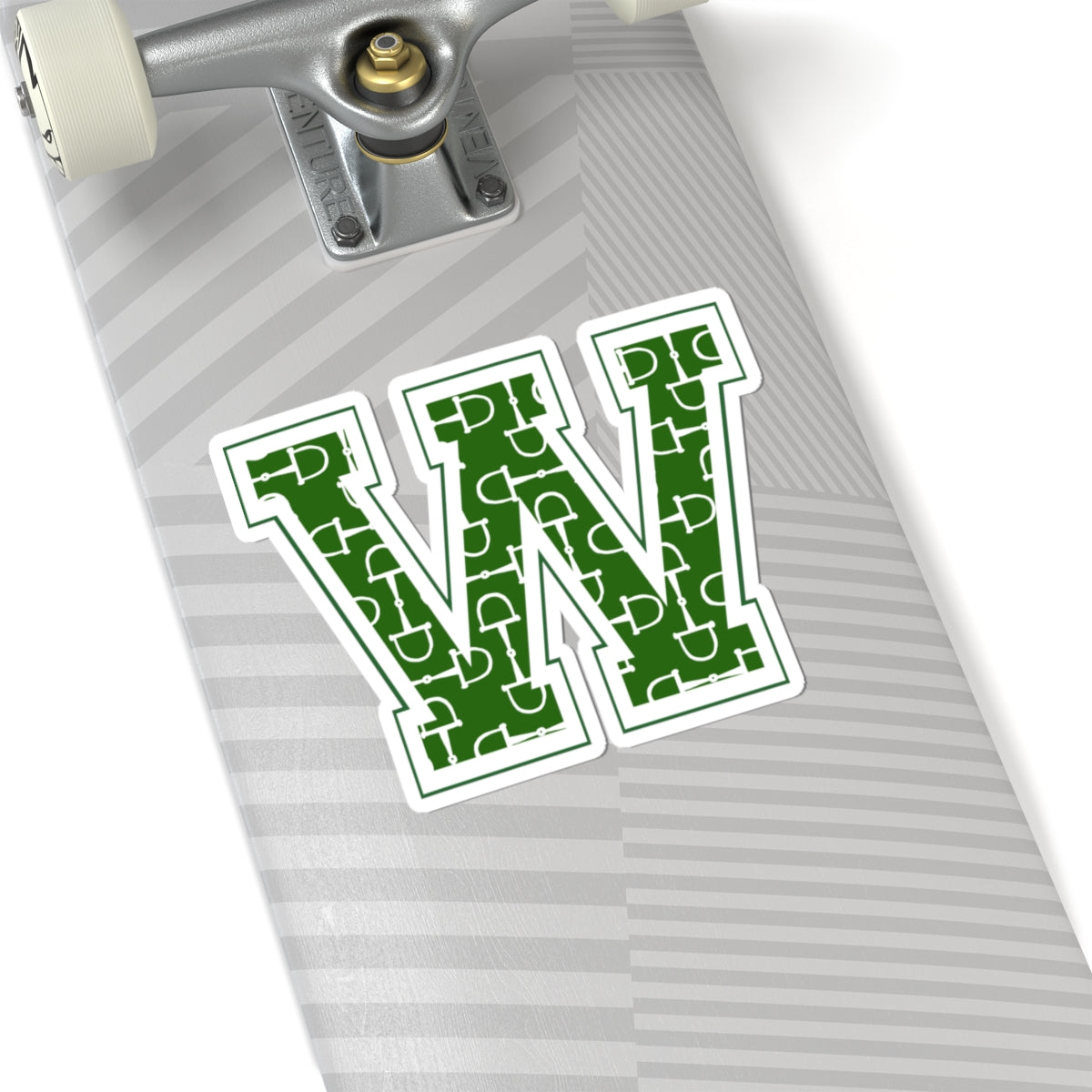 Equestrian Letter W Kiss Cut Sticker