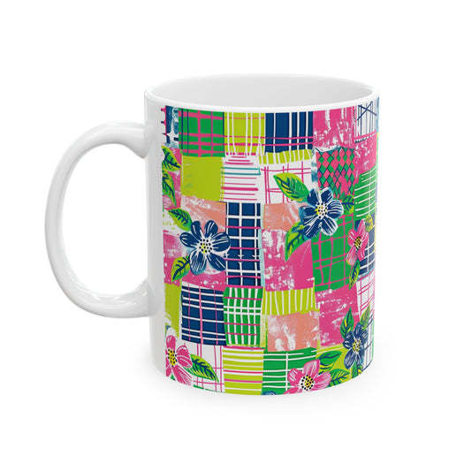 Tropical Madras Ceramic Mug