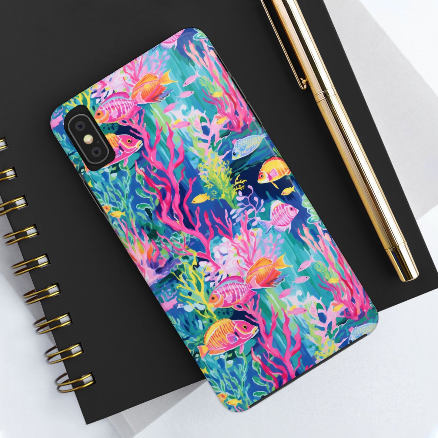 Watercolor Fish Tough Phone Case