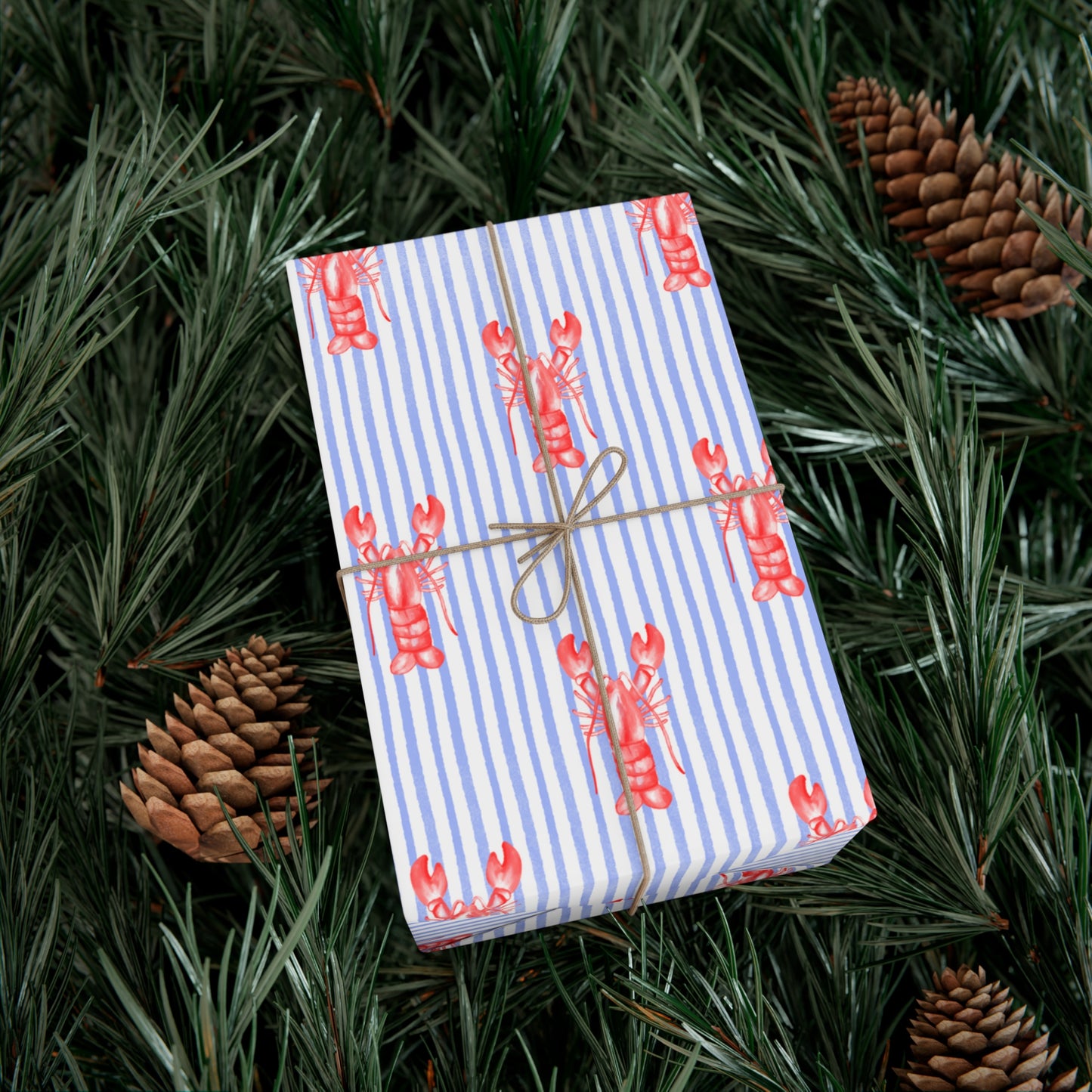 Lobster Print Gift Wrap