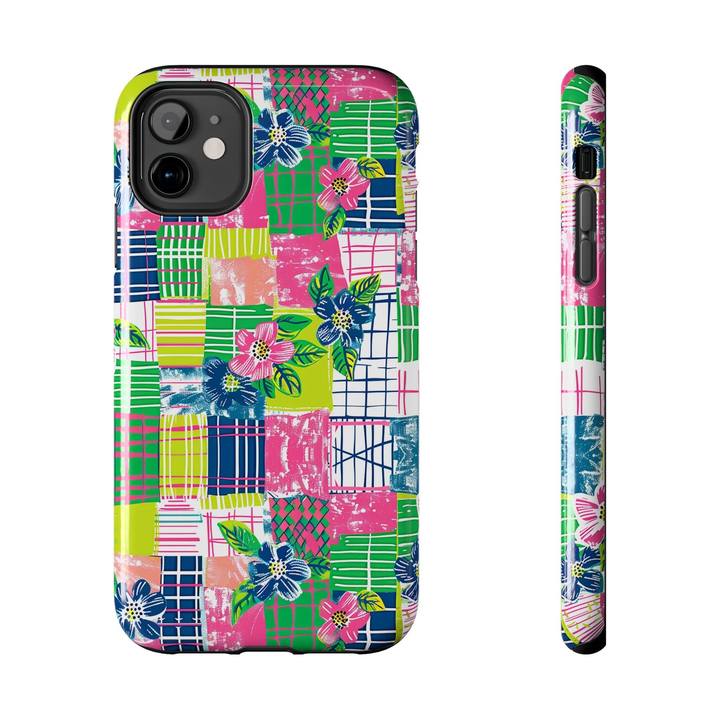 Tropical Madras Tough Phone Case