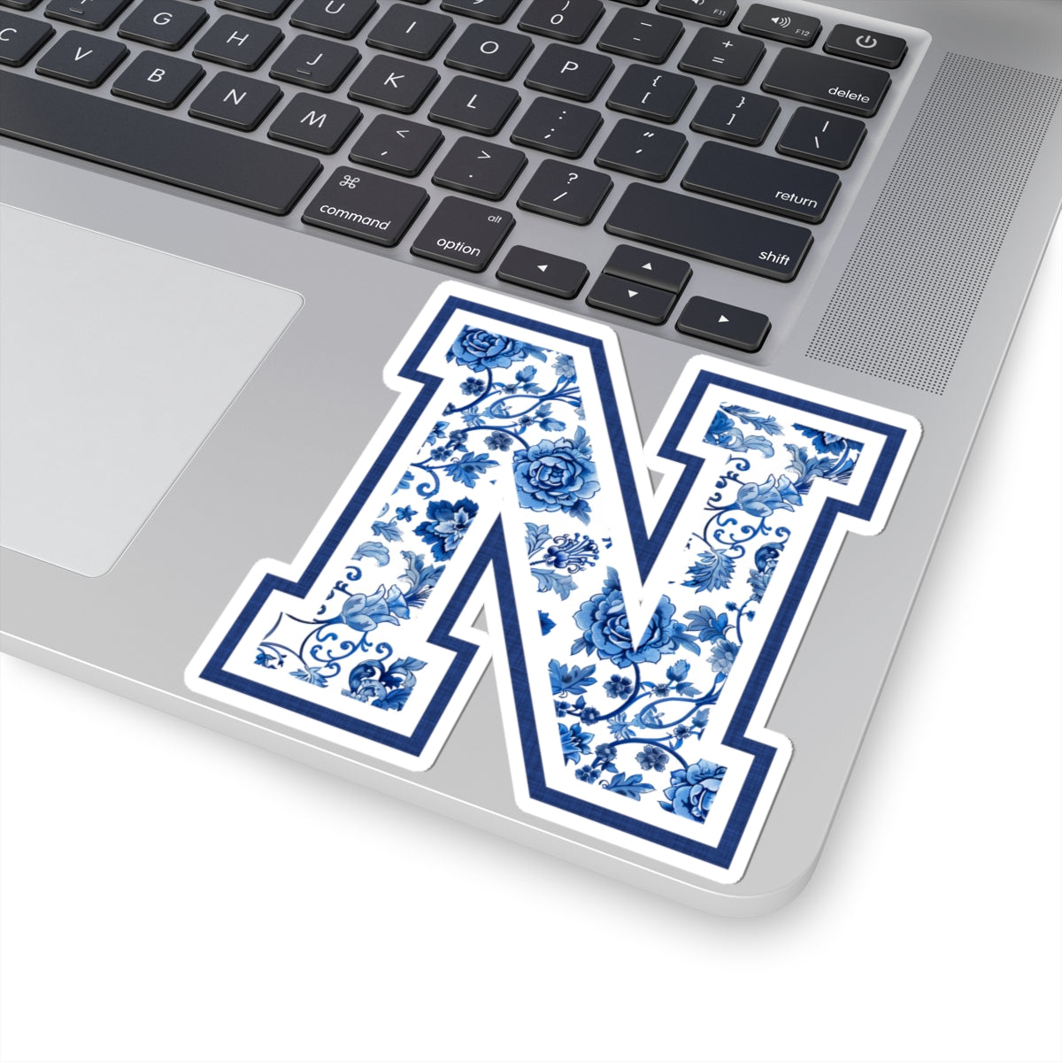 Chinoiserie Letter N Kiss Cut Sticker