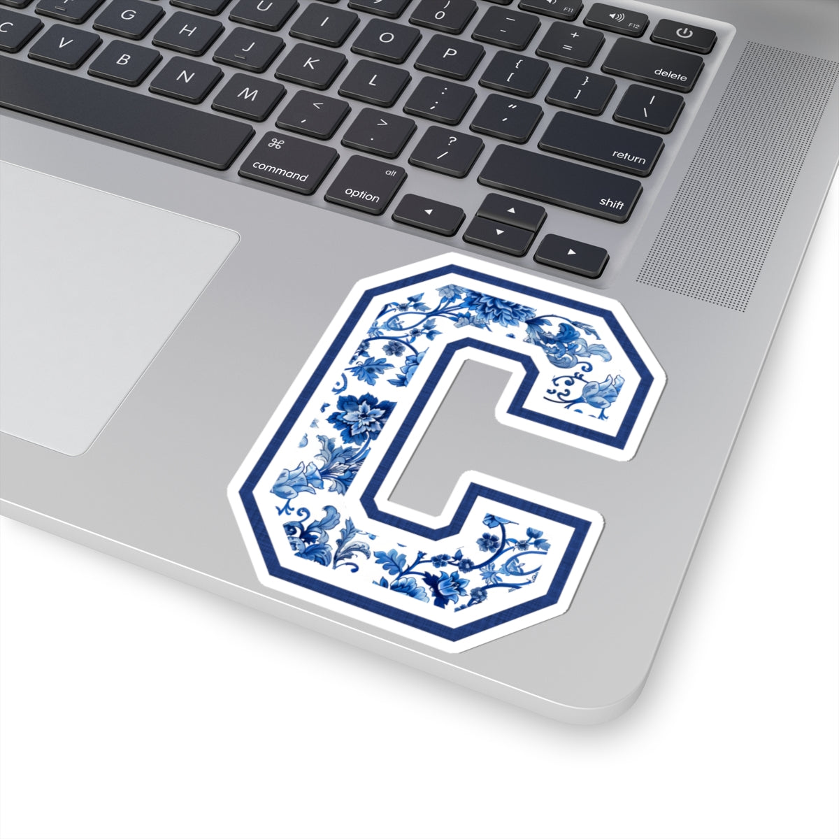 Chinoiserie Letter C Kiss Cut Sticker
