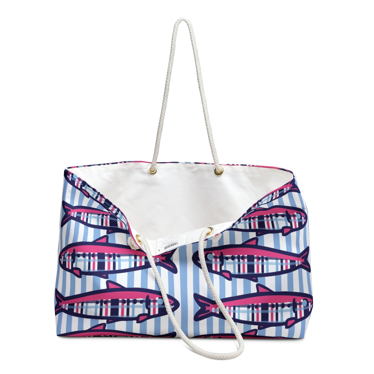 Plaid Sardines Weekender Bag
