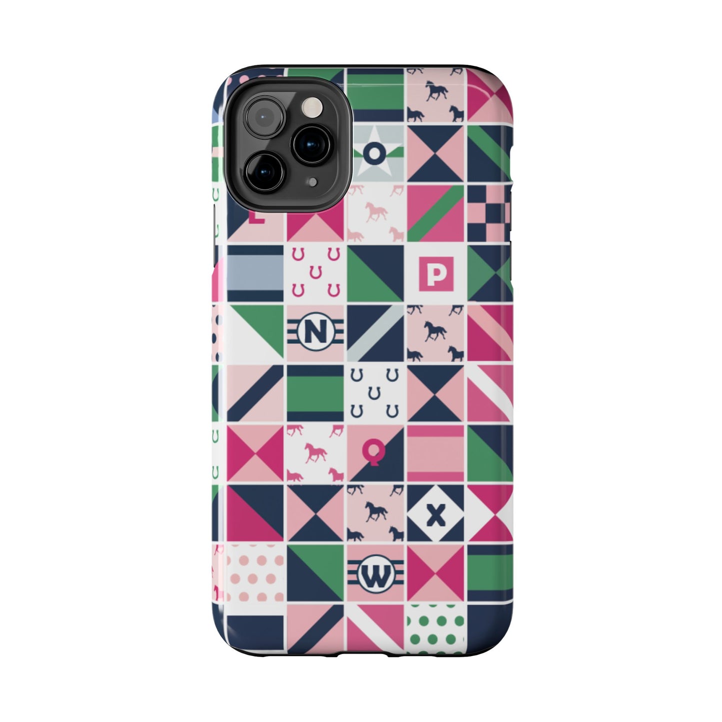 Equestrian Patchwork Tough Phone Case