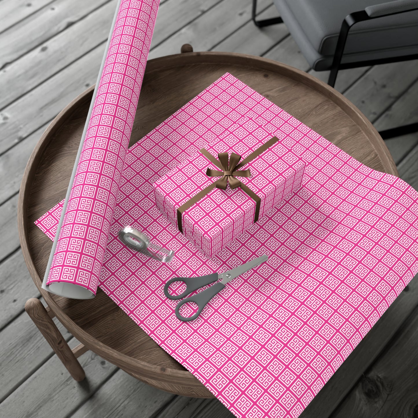 Chinoiserie Fuchsia Pattern Gift Wrap