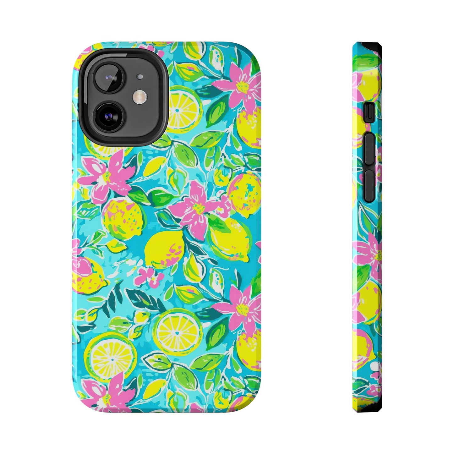 Lemon Floral Tough Phone Case