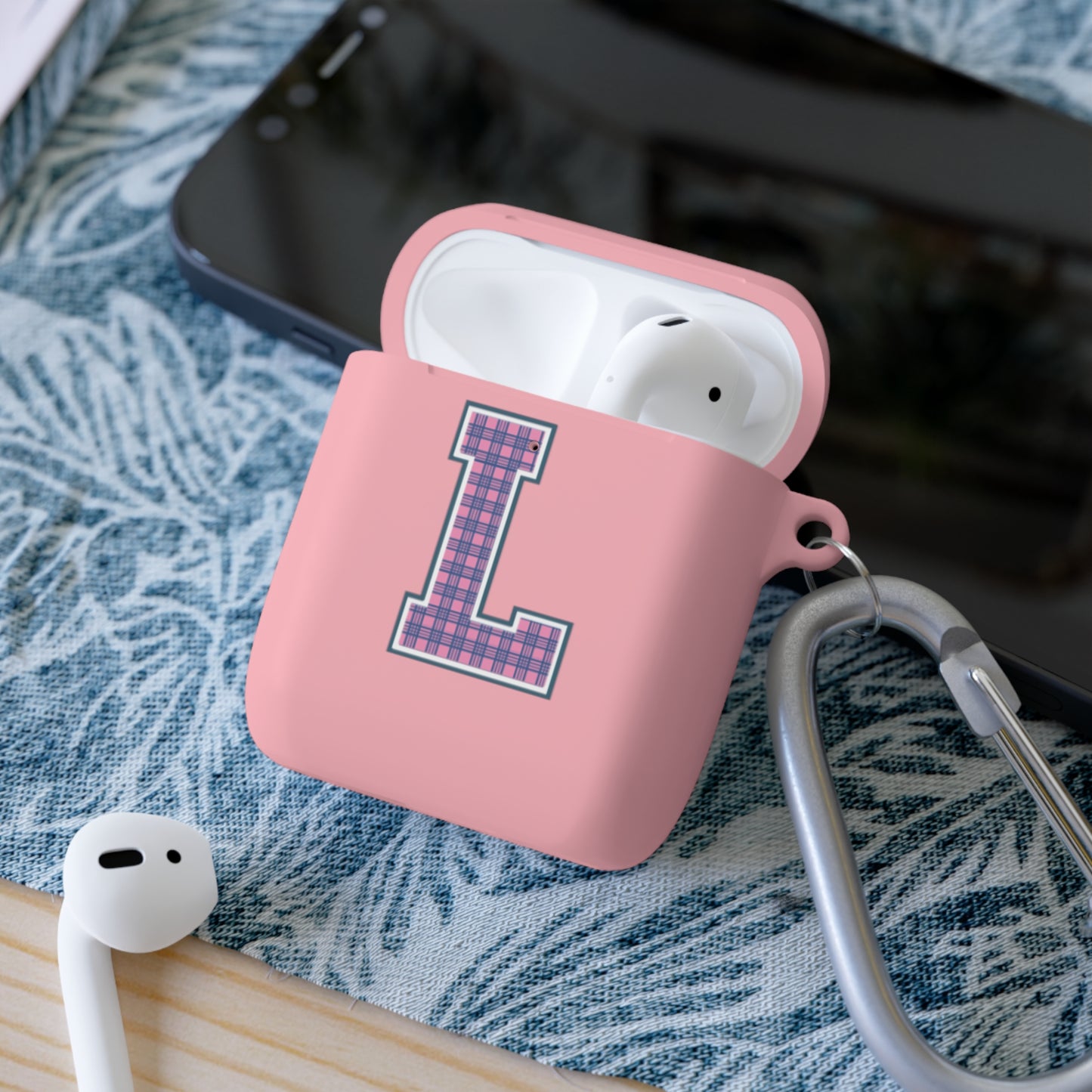 Preppy Letter L AirPods Case Cover