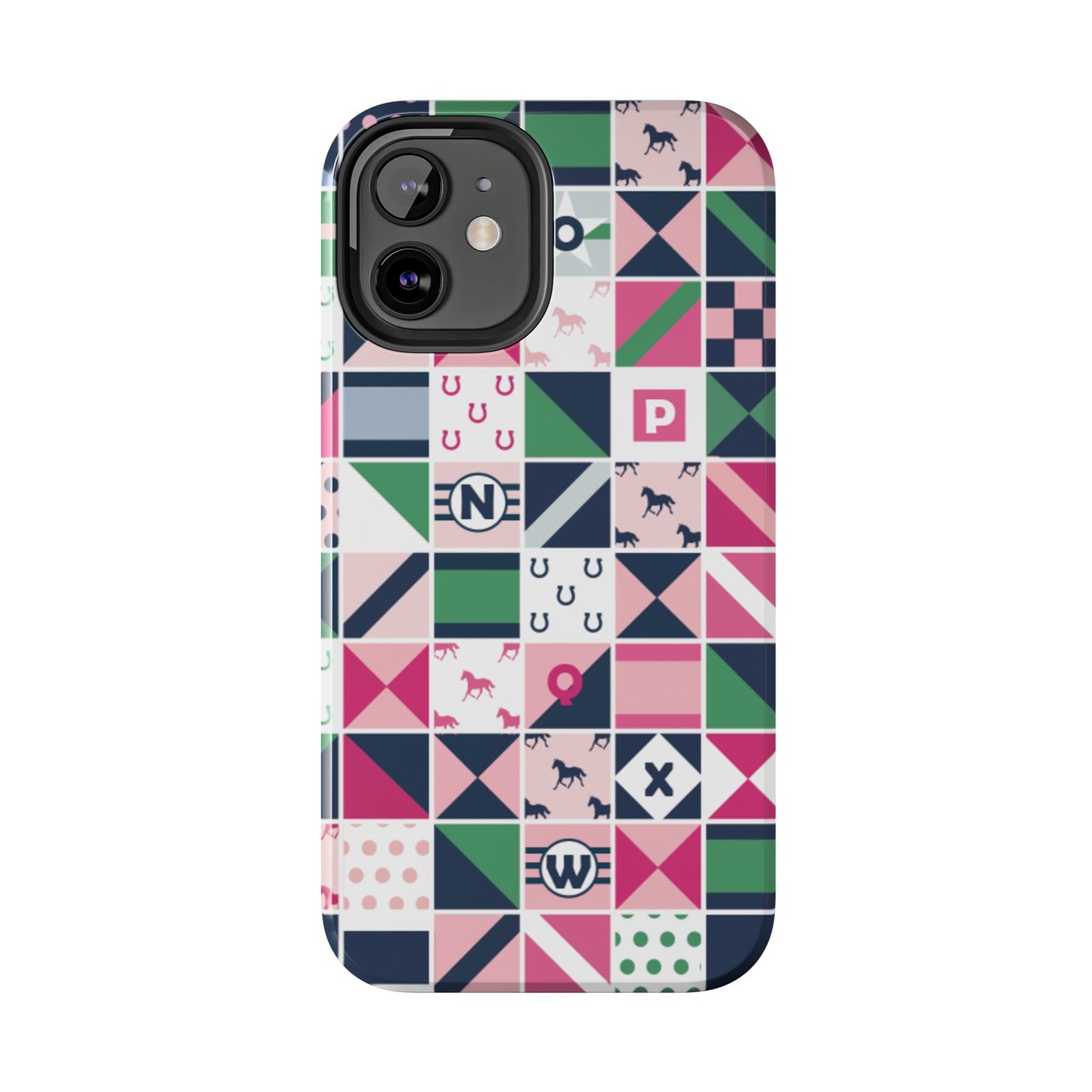 Equestrian Patchwork Tough Phone Case