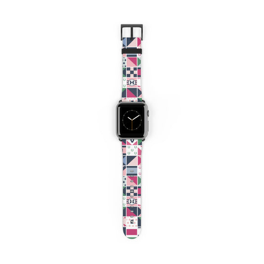 Equestrian Patchwork Watch Band