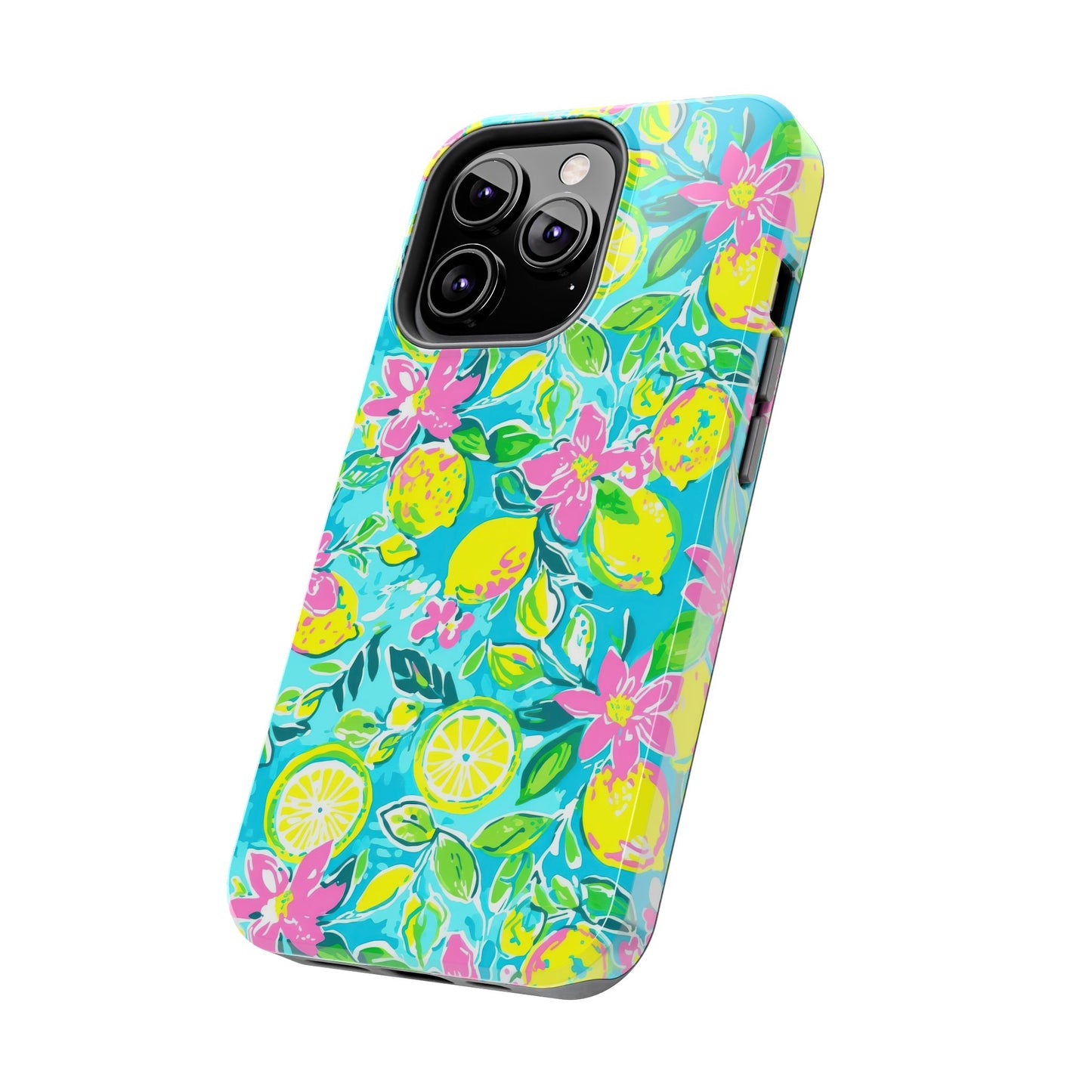 Lemon Floral Tough Phone Case