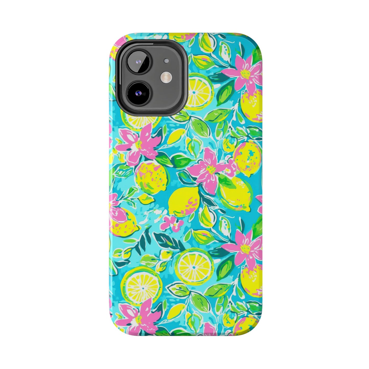 Lemon Floral Tough Phone Case