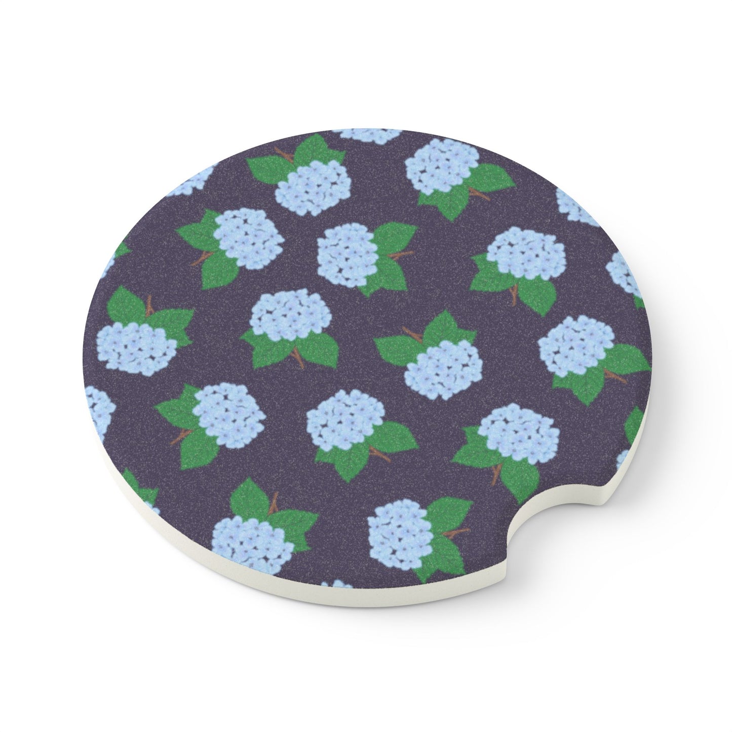 Hydrangea Soapstone Car Coaster