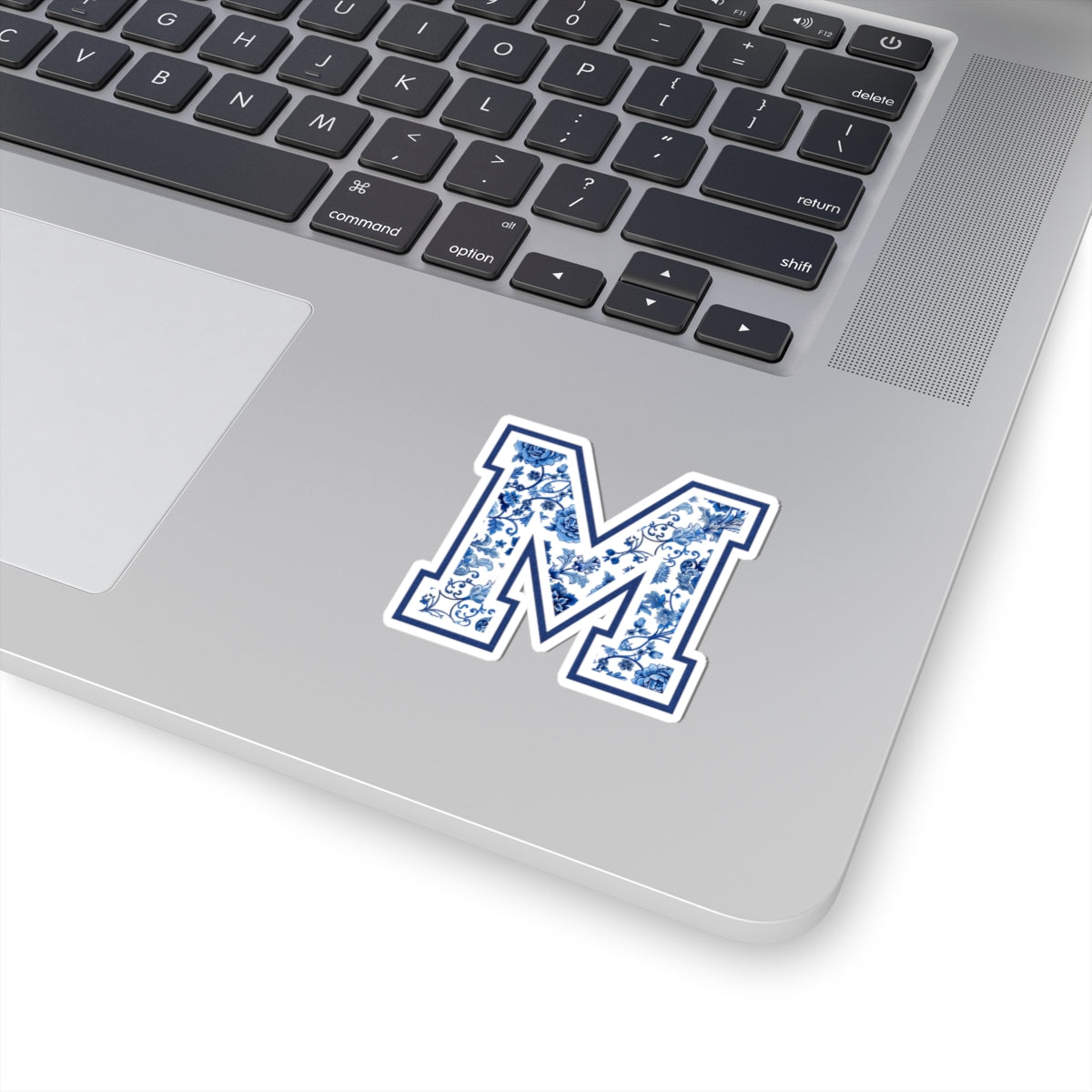 Chinoiserie Letter M Kiss Cut Sticker