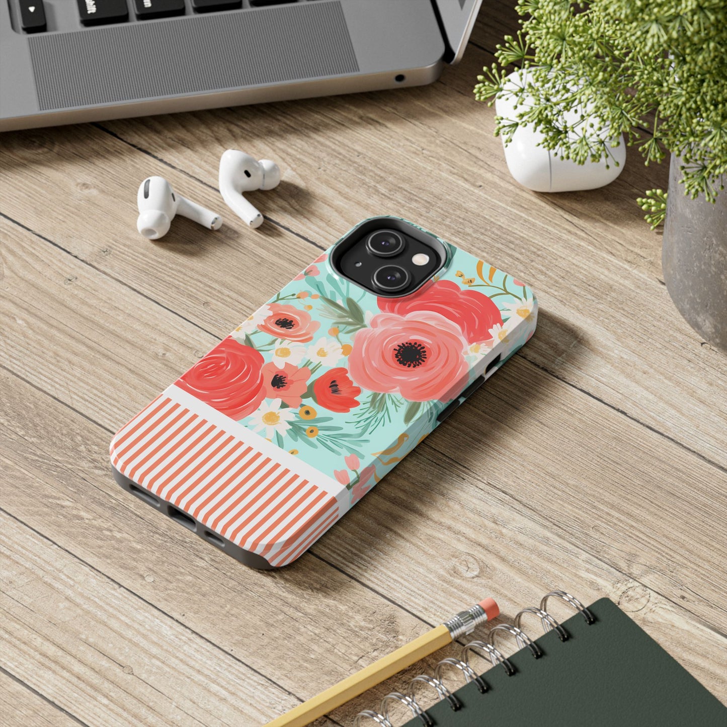 Coral FloralTough Phone Case