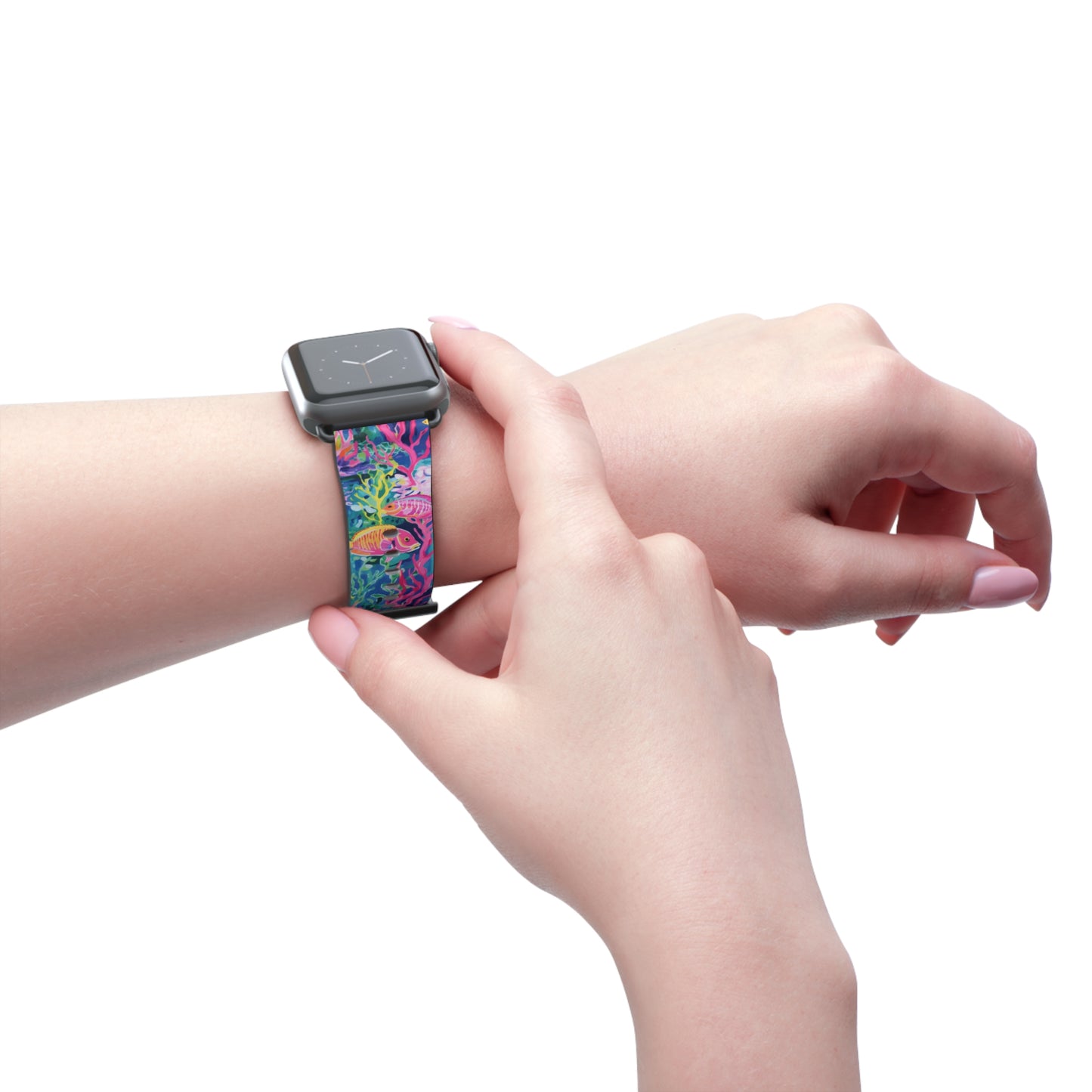 Watercolor Fish Watch Band